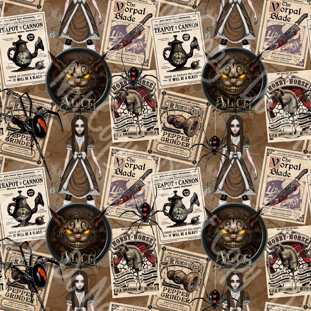 RTS - Evil Dark Alice Cotton Lycra