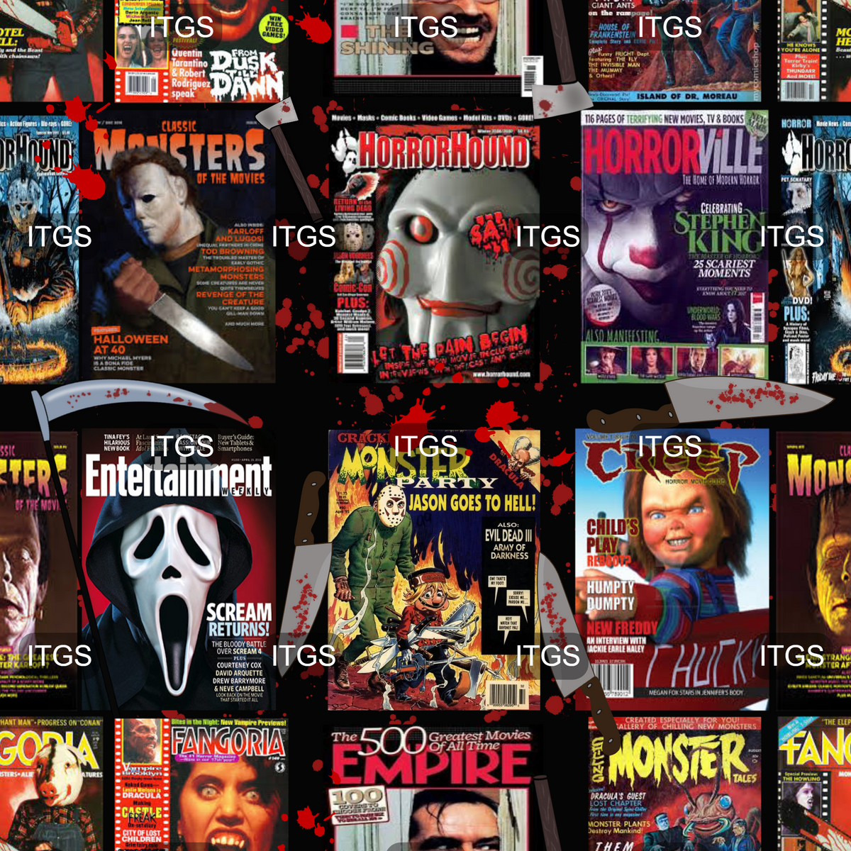 Horror Magazines – Itchin To Get Stitchin Custom Fabrics