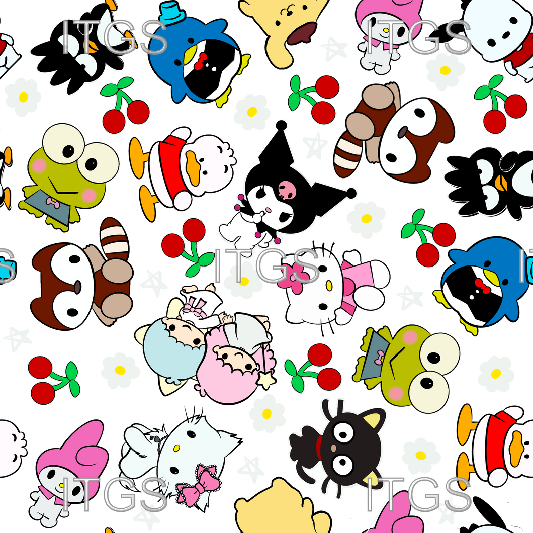 RTS -  Kitty Crowd Exclusive -  White/Daisy - Vinyl