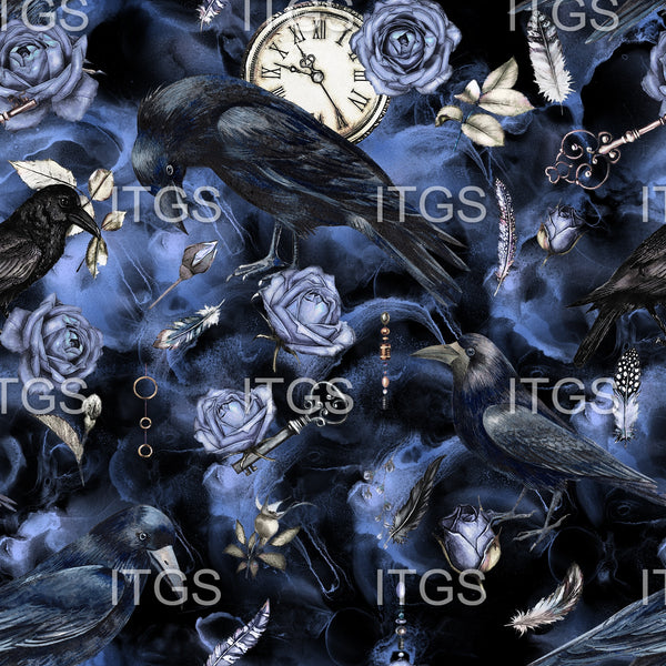 RTS - Midnight Ravens 100% Waterproof Canvas