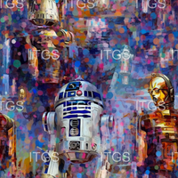 Watercolor Wars - Droids