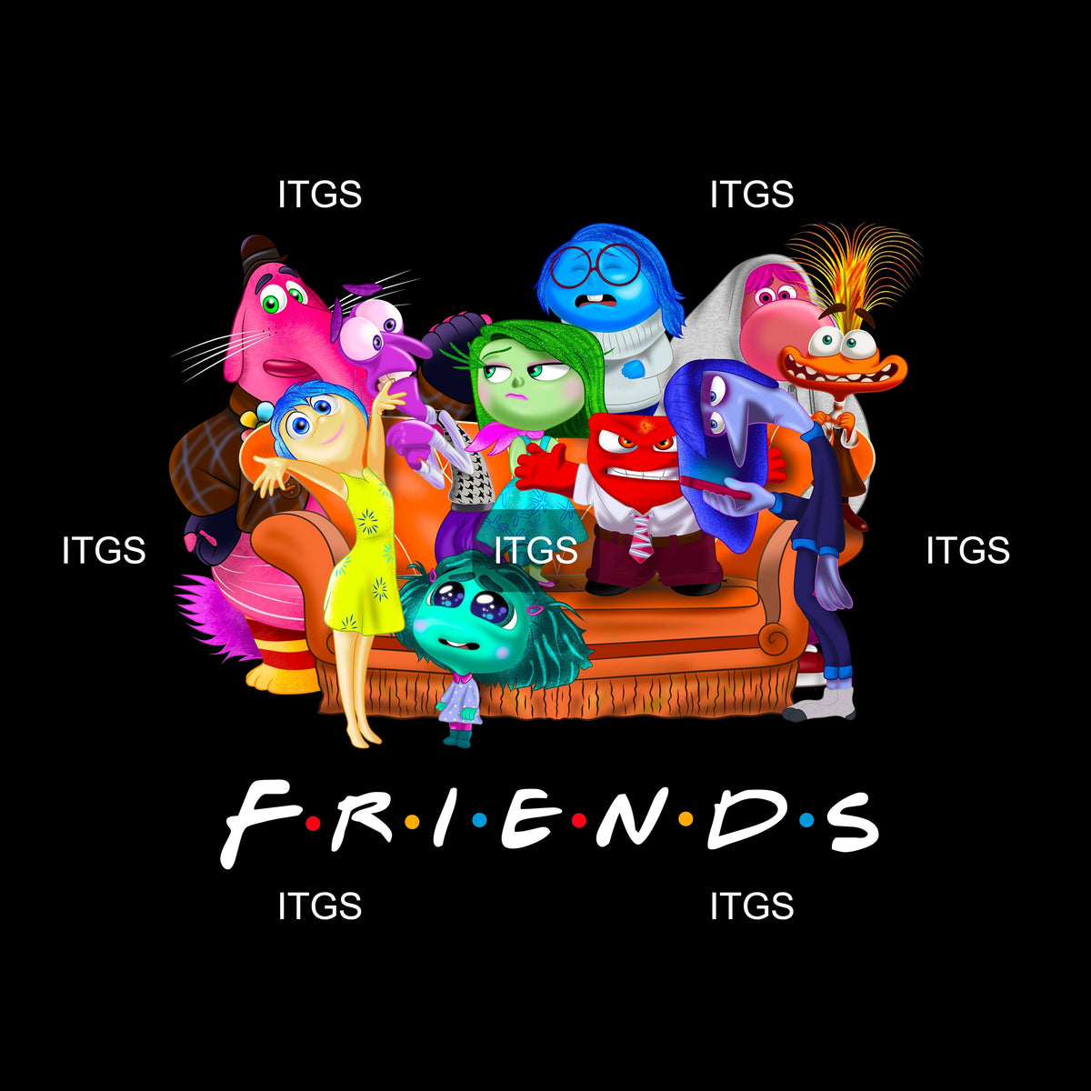 Preorder- Emotional Friends Panel – Itchin To Get Stitchin Custom Fabrics