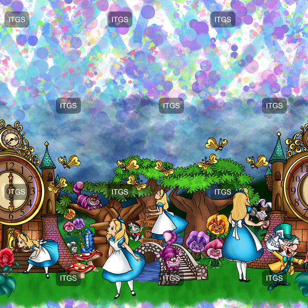 Enchanted Wonderland Border 1A - Circles