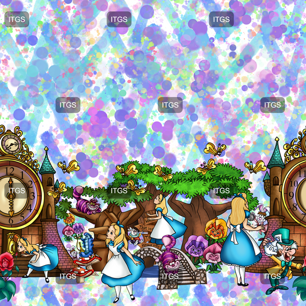 Enchanted Wonderland Border 1 - Circles