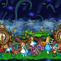 Enchanted Wonderland Border 3A - Dark