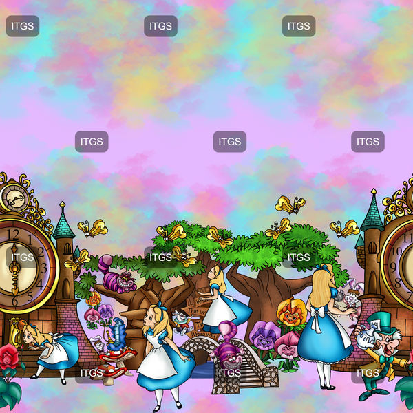 Enchanted Wonderland Border 6 - Pink Hues