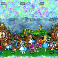 Enchanted Wonderland Border 7A - Fireworks