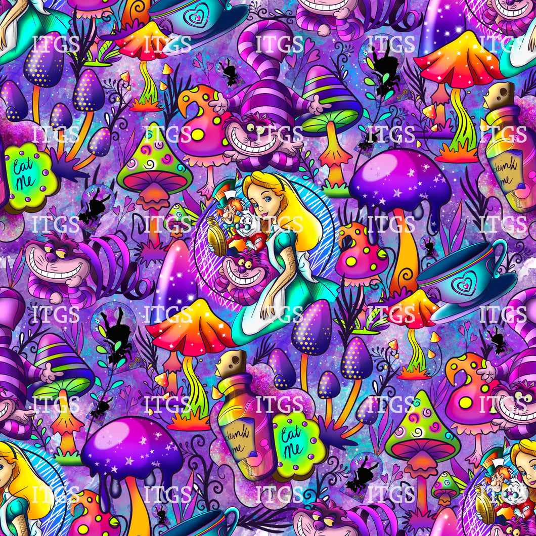 RTS - Mushroom Wonderland - Purple Hues Main Vinyl SHEET