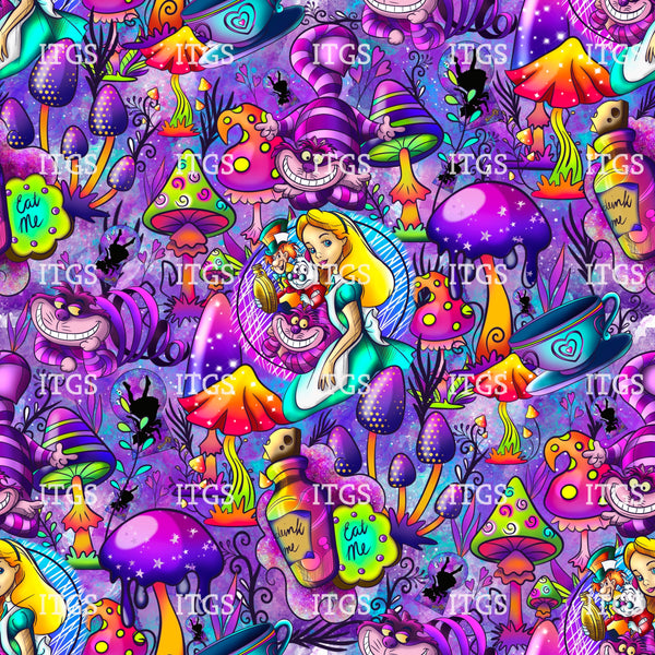 RTS - Mushroom Wonderland - Purple Hues Main Vinyl SHEET