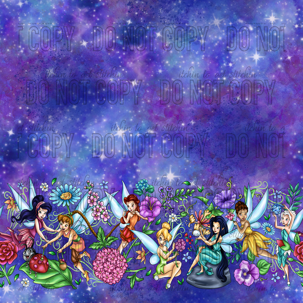 Floral Fairies Border 1