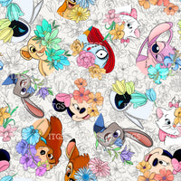 Peek a Boo Garden Main  - Floral Sketch  Exclusive