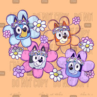Flowered Pups Panel 4