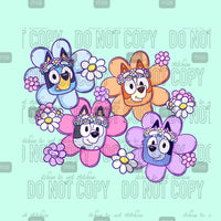 Flowered Pups Panel 5