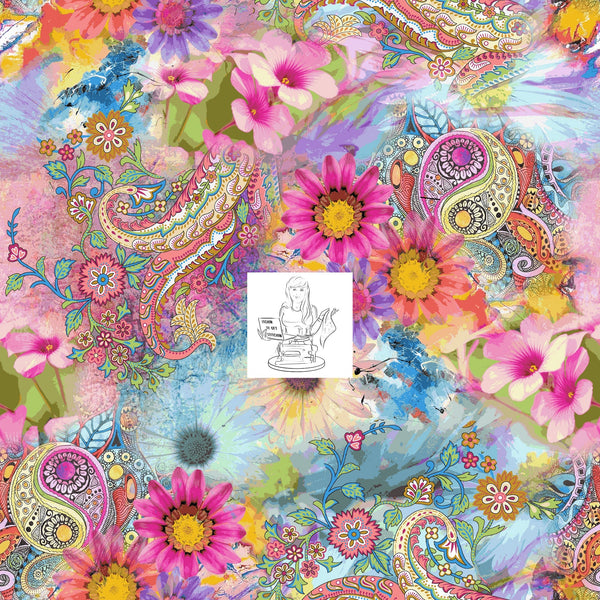 RTS -  Flowering Paisley Canvas