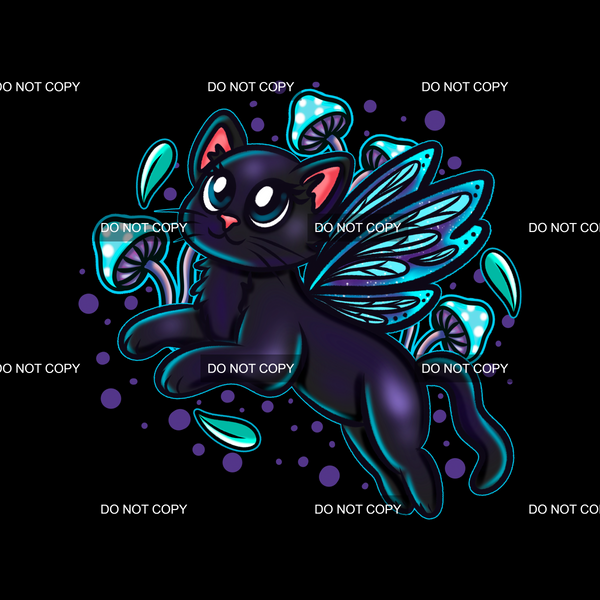 Fluttering Kitty Panel 1