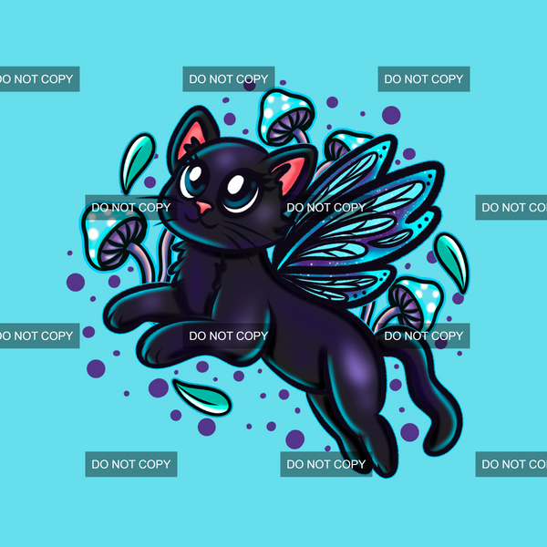 Fluttering Kitty Panel 3