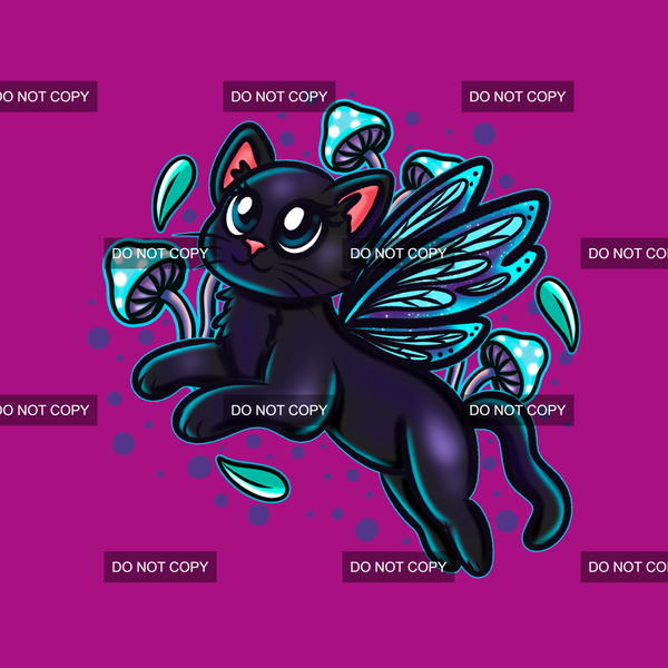 Fluttering Kitty Panel 4