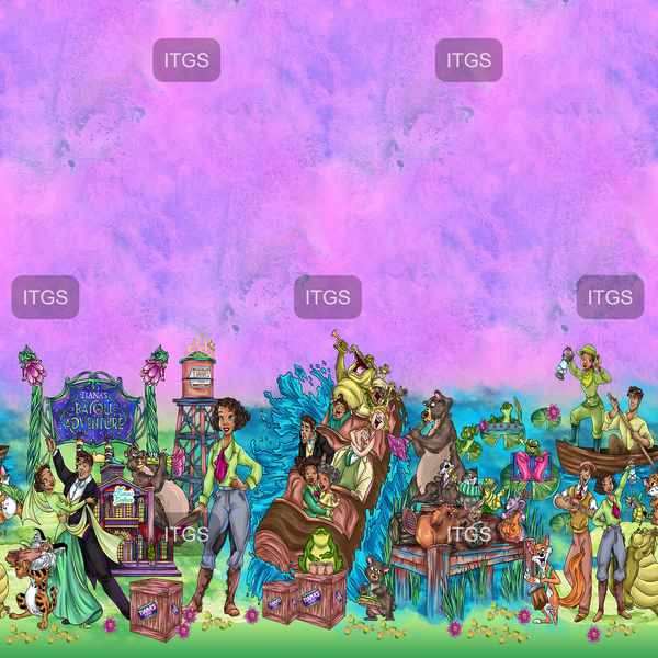 Frog Princess Getaway Border 6