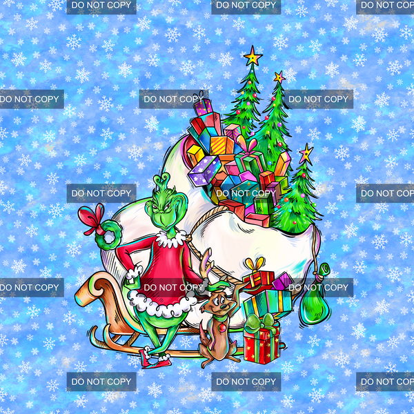 Green Christmas Panel 1
