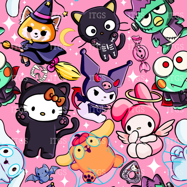 Spooky Kitty Crowd - Light