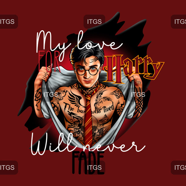 My Love Will Never Fade Panel - 1 Sphinx tat with words