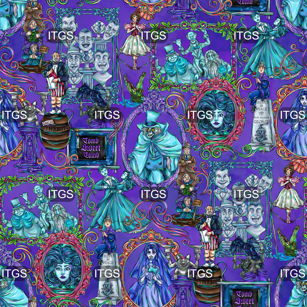 RTS - Ghouls a Glow Main 5 Cotton Lycra