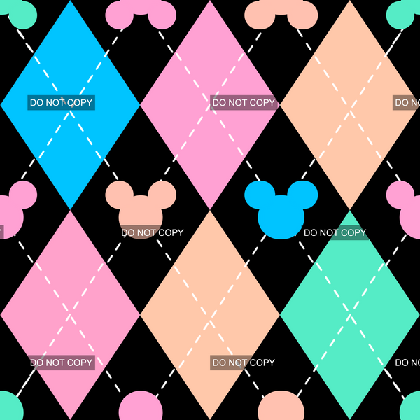 Argyle Mouse - Pastel