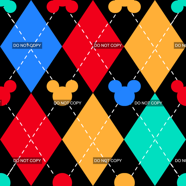Argyle Mouse -Bright