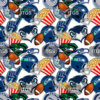 Clear Vinyl Design  -  Football Season  - View from a Hawks Eye