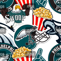 Clear Vinyl Design  -  Football Season  - Bird Frenzy