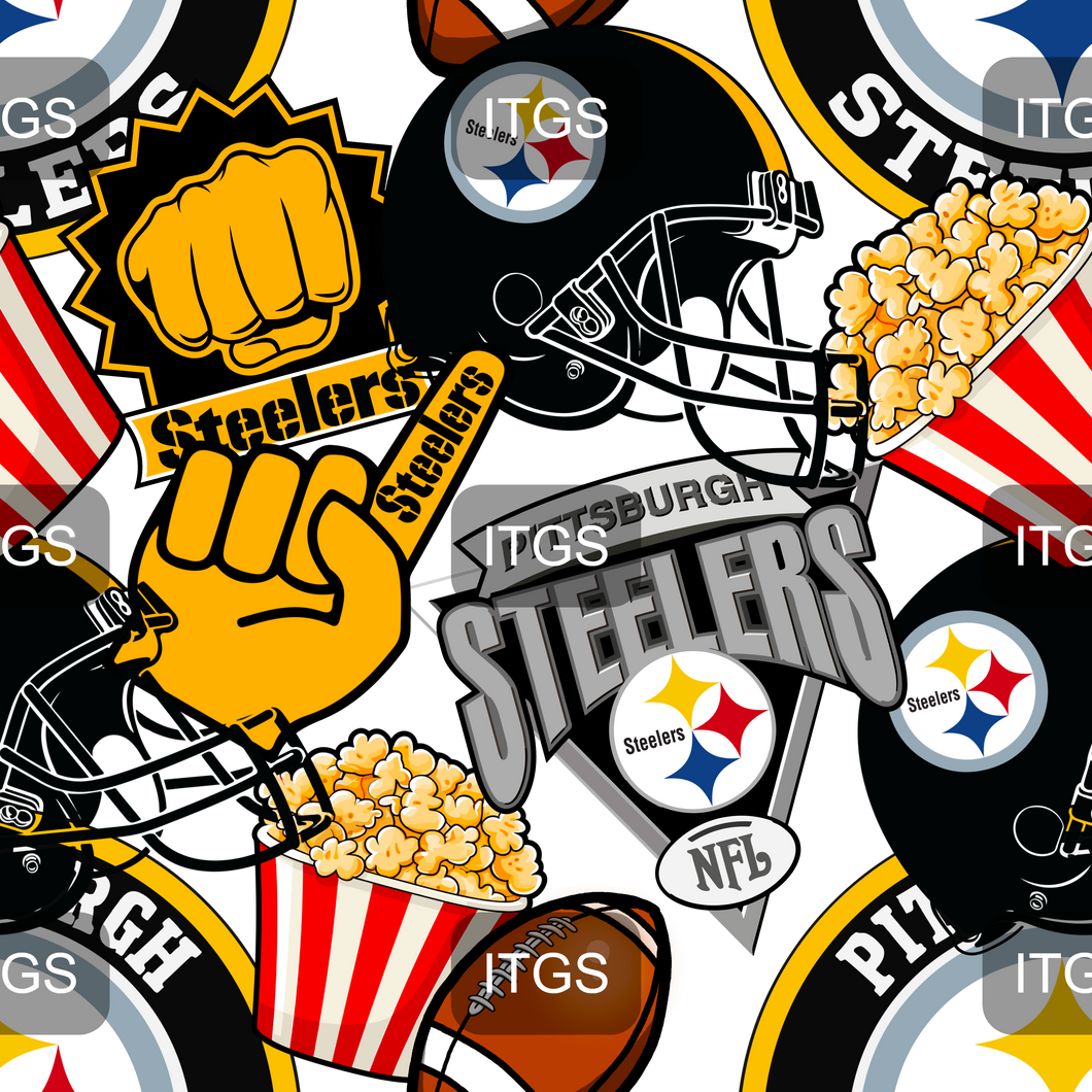 RTS -  Clear Vinyl Design  -  Football Season  - Men of Steel