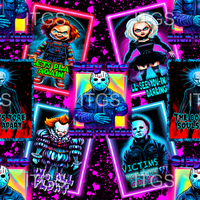 Neon Horror Gang - Pink Flecked