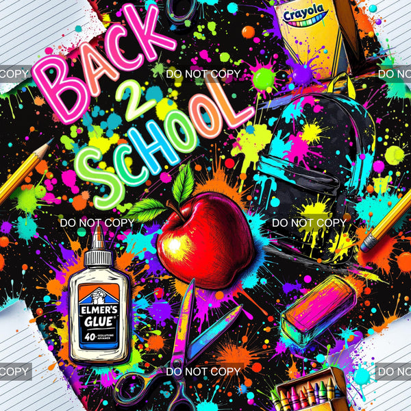 Back To School Splatter