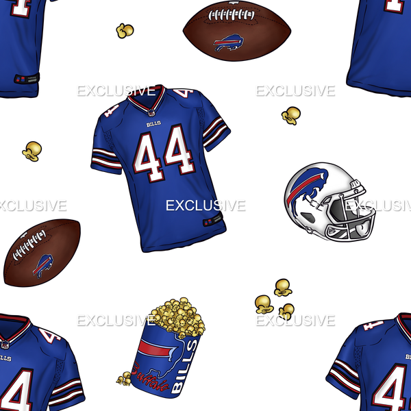 Clear Vinyl Design  -  Football Season -  Buffalo Mania 3