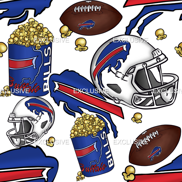 Clear Vinyl Design  -  Football Season -  Buffalo Mania 1
