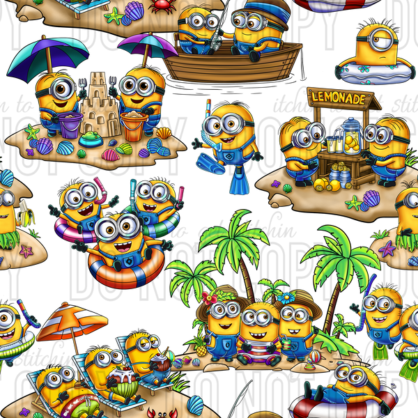 Clear Vinyl Design  - Beached Yellow Guys 1