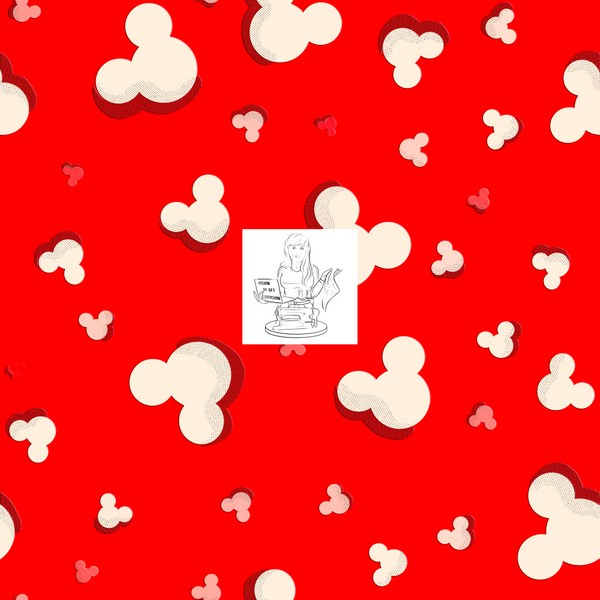 RTS -  Doodle Mouse Coordinate - Red Vinyl