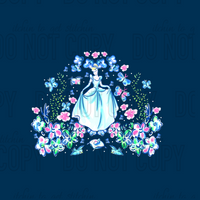 LP Princess Garden Panel 2  - Navy Blue