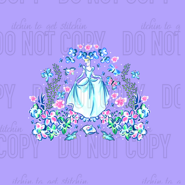 LP Princess Garden Panel 2 - Lavender