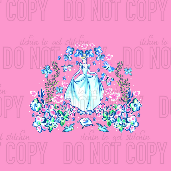 LP Princess Garden Panel 2 - Pink
