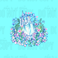 LP Princess Garden Panel 2 - Mint Blue