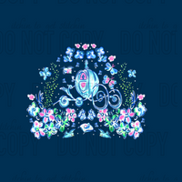 LP Princess Garden Panel 3  - Navy Blue