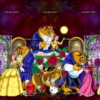 Love and Roses Border - Crimson