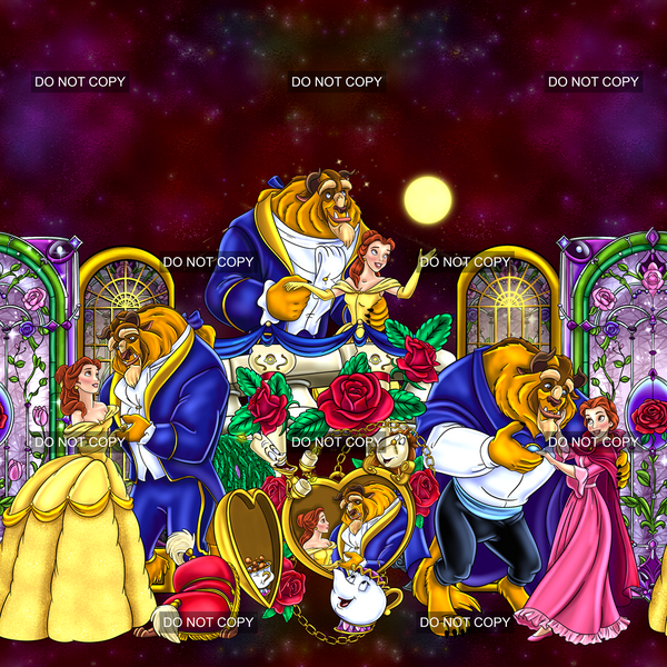 Love and Roses Border - Crimson