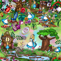 Enchanted Wonderland Scene -  Pink Hues