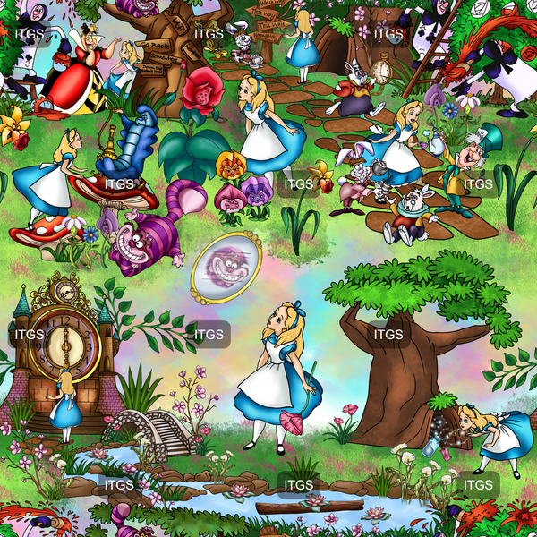 Enchanted Wonderland Scene -  Pink Hues