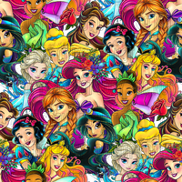 Clear Vinyl Design  -  Princess Portraits 1