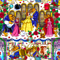 Clear Vinyl Design  -  Love and Roses 1