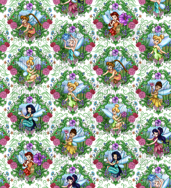 Clear Vinyl Design  - Floral Fairies 1