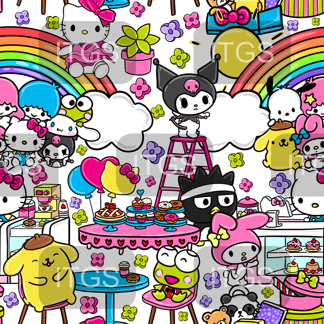 RTS -  Clear Vinyl Design  -   My Rainbow Friends 1